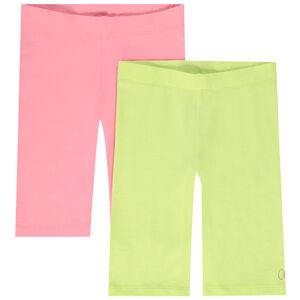 "Σετ από 2 σορτς ποδηλασίας μονόχρωμα από jersey για κορίτσι" 