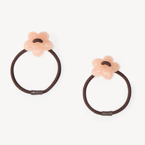 Élastiques à cheveux fille fleur lot de 2 