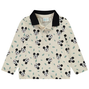 Πόλο μακρυμάνικο με print Mickey Disney για bebe αγόρι 