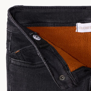 Jean με εφέ denim και επένδυση micropolaire για bebe αγόρι 