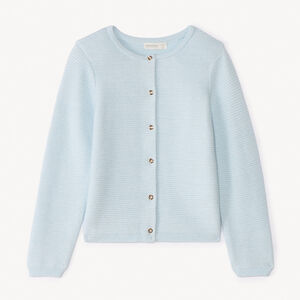 Γούνινο γιλέκο σε μονόχρωμο σχέδιο με λάμψη για κορίτσι 