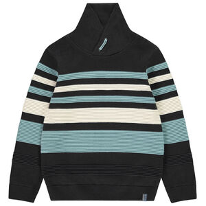 Πουλόβερ μακρυμάνικο με ρίγες και σταυρωτό για αγόρι 