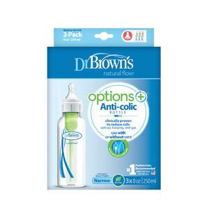Μπιμπερό πλαστικό Options+ (Σ.Λ.) 250 ml (3 τεμ.) 