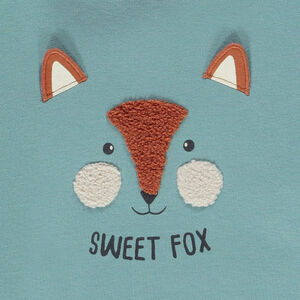 Μπλουζάκι ζιβάγκο βαμβακερό με σχέδιο αλεπού για bebe αγόρι 