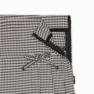 Κοντή φούστα από υφασμάτινο με μοτίβο pied de poule για κορίτσι 