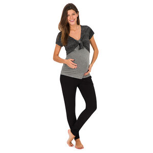 Sarouel uni de grossesse  