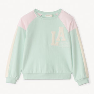 Φούτερ με χρωματιστές μπлок περιοχές για κορίτσια 