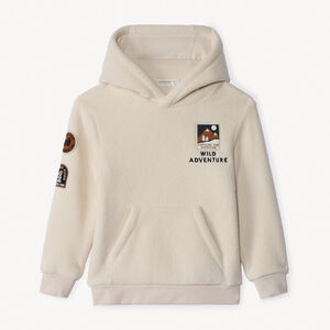 Sweat à capuche en sherpa pour garçon 