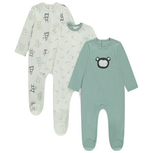 Σετ από 3 φορμάκια με σχέδια μαϊμού για bebe αγόρι με διαφορετικά ανοίγματα ανάλογα με την ηλικία 