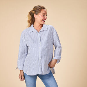 Πουκάμισο μακρυμάνικο ριγέ για γυναίκες 