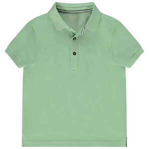 Πόλο κοντομάνικο μονόχρωμο για αγόρι 