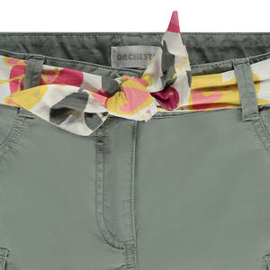 Σορτς με φαντεζί ζώνη που δένει + τσέπες για κορίτσι 