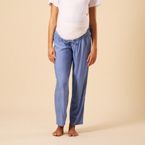 Παντελόνι πιτζάμας εγκυμοσύνης ριγέ με ψηλή ζώνη 