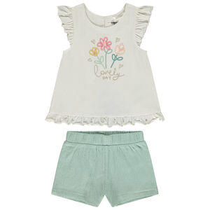 "Σετ 2 τμχ. με ανοιχτή πλάτη για μωρό κορίτσι" 