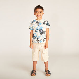 T-shirt με κοντά μανίκια με γραφικά graffiti για αγόρια 