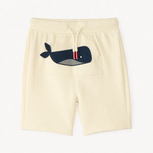 Κοντό παντελόνι με τσέπη καγκουρό για αγόρι μωρού 