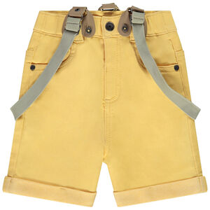 Βερμούδα από denim με αποσπώμενες τιράντες για bebe αγόρι 