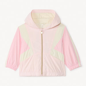 Αδιάβροχο μπουφάν με κουκούλα σε χρωματιστό σχέδιο για κορίτσι μωρού 