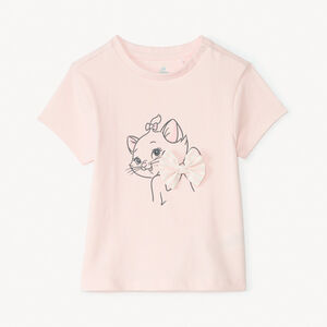T-shirt à manches courtes Marie des Aristochats Disney pour bébé fille 