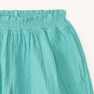 Σέτ 2 τεμαχίων με αμάνικο μπλουζάκι + σορτσάκι με κέντημα κοχυλιών για κορίτσι 