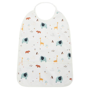 Αδιάβροχο σαλιάρα με τσέπη και ελαστικό γιακά με σχέδιο σαβάνας 