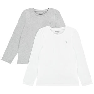 Σετ από 2 βαμβακερά μακρυμάνικα φανελάκια για αγόρι 