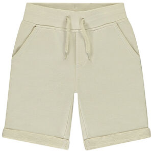 Βερμούδα από πλεκτό μονόχρωμο για αγόρι 