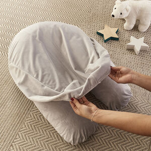 Κάλυμμα μαξιλαριού θηλασμού - Γκρι φλις 