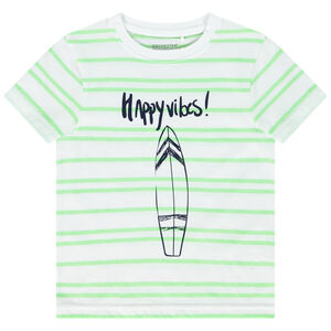 T-shirt βαμβακερό ριγέ για αγόρι Main T-shirt βαμβακερό ριγέ για αγόρι