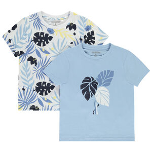 Σετ από 2 κοντομάνικα μπλουζάκια φαντεζί για αγόρι 