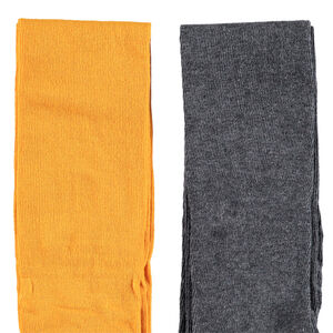 Σετ 2 ζευγαριών παχιών μονόχρωμων καλσόν για κορίτσι 