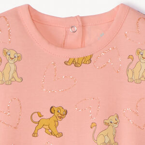 Σετ 2 φορμάκια jersey Le Roi Lion Disney για μωρό κορίτσι με διαφορετικά ανοίγματα ανάλογα με την ηλικία 
