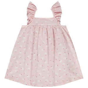 Τουνίκ από jersey cloqué με φαντεζί σχέδιο για bebe κορίτσι  Main Τουνίκ από jersey cloqué με φαντεζί σχέδιο για bebe κορίτσι