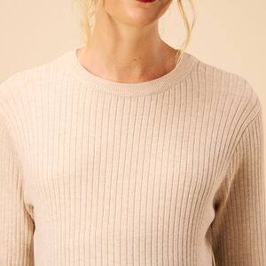 Μακριά φόρεμα από πλεκτό ριγέ για γυναίκες 