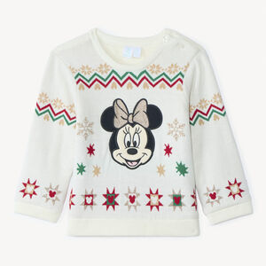 Pull de Noël Minnie Disney en tricot pour bébé fille  Main Pull de Noël Minnie Disney en tricot pour bébé fille