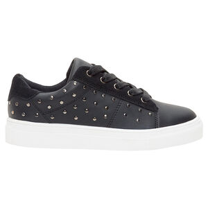 Χαμηλά αθλητικά από δερματίνη με μεταλλικά τρουκ 