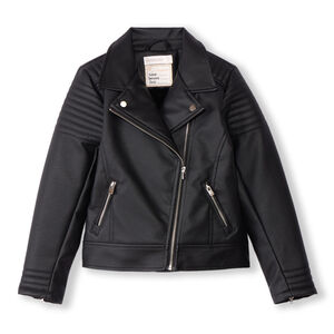 Περφέκτο από συνθετικό δέρμα με επένδυση από sherpa για κορίτσι 