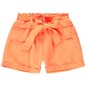 Short en toile uni pour fille Main Short en toile uni pour fille
