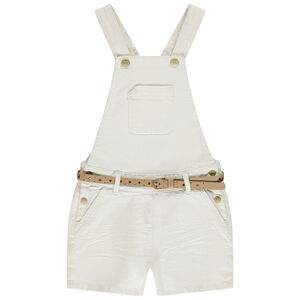 Σαλοπέτα κοντή από τζιν με ζώνη για κορίτσι 