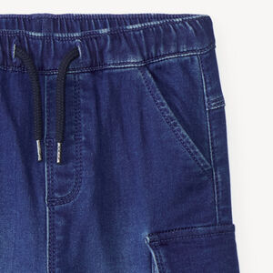 Jean jogger για αγόρι μωρού με τσέπες cargo 