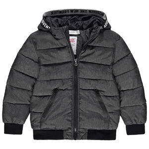 Παλτό πλεκτό με επένδυση από μικροπολάρ για αγόρι 