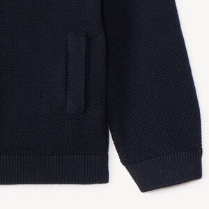 Γιλέκο πλεκτό από chambray για μωρό αγόρι 