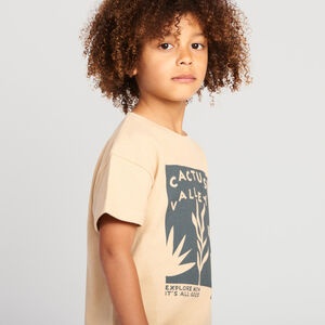 Κοντομάνικο μπλουζάκι jersey με σχέδιο κάκτους για αγόρι 