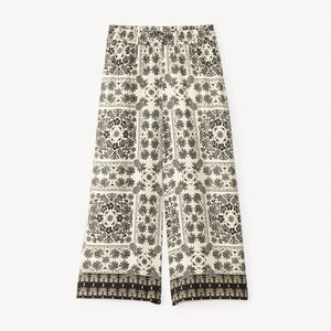 Παντελόνι φαρδύ αέρινο με φανταστικό σχέδιο για κορίτσι 