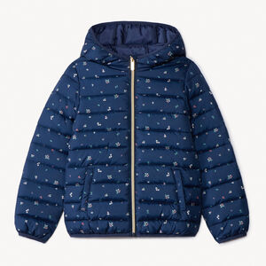 Μπουφάν με επένδυση από υφασμάτινο καπιτονέ με φλοράλ σχέδιο για κορίτσι 