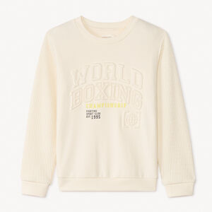 Πολυμερής πουλόβερ με ανάγλυφο σχέδιο για αγόρι 