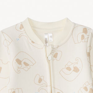 Φορμάκι βελουτέ με σχέδιο ελέφαντα για μωρό αγόρι 