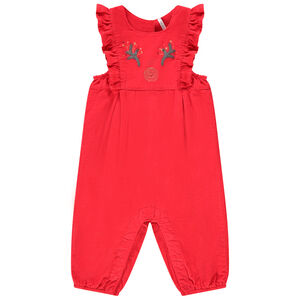 Σαλοπέτα κόκκινη βελουτέ για bebe κορίτσι 