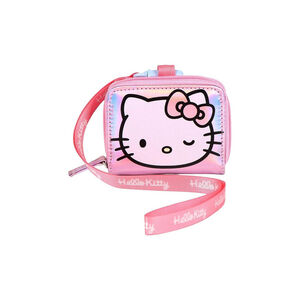 Ιριδίζον πορτοφολάκι Hello Kitty & Kuromi Ροζ 