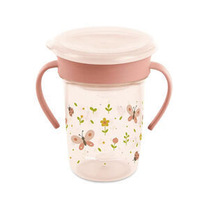 Βαθμός εκπαίδευσης μωρού Sippy Cup 360º 270ml Πεταλούδα 6M+ 